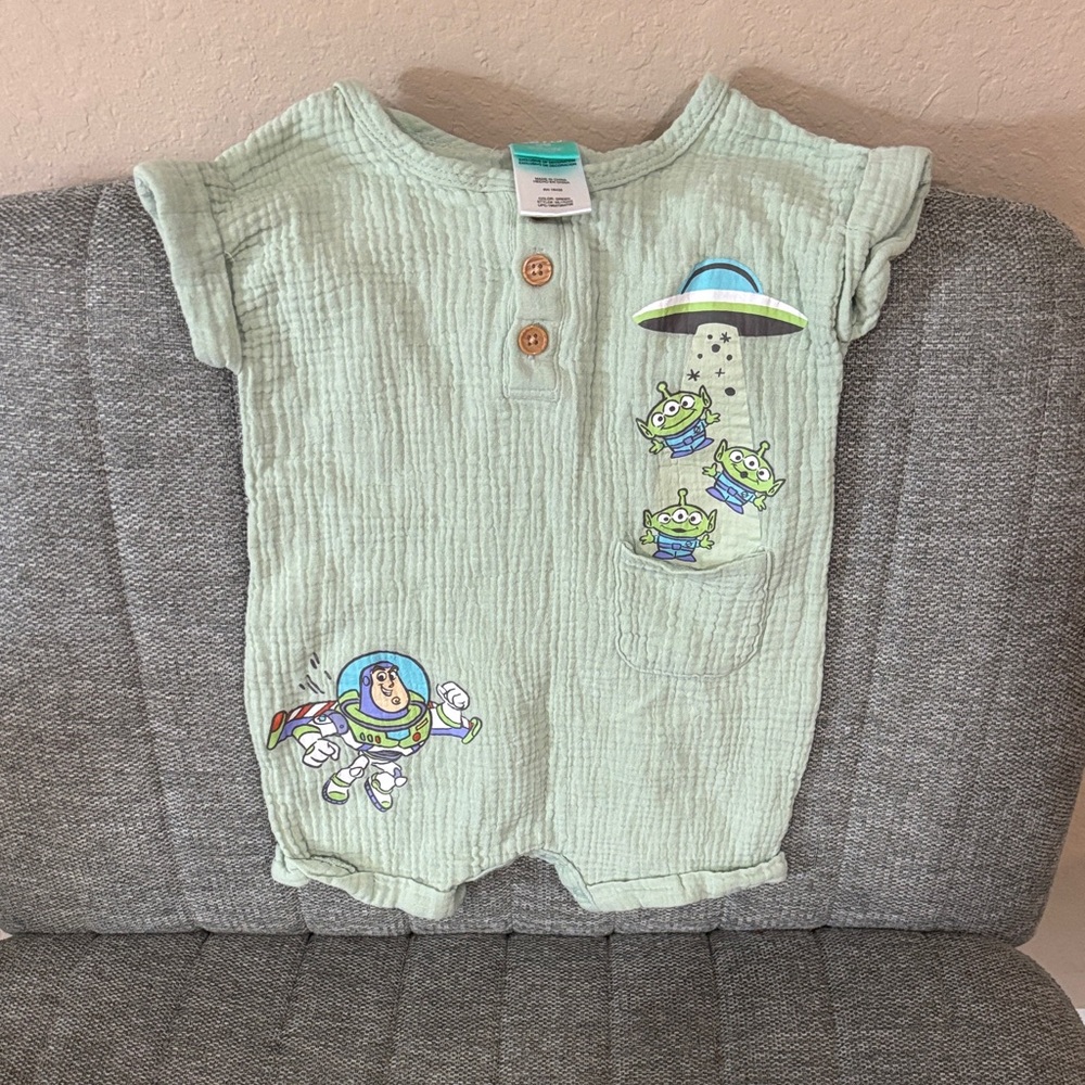 Disney Mint Green Toy Story Bodysuit